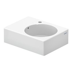Duravit Universalbecken Scola 61,5x46cm, m HL, Ü, HL, Beck. re, we.