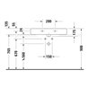 Duravit Möbelwaschtisch Vero 80x47cm, we, geschli., m HL, ÜL, HLB