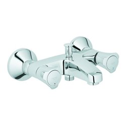 Grohe Wannen-Zweigriff-Armatur Costa 1/2', Wandmontage, chrom