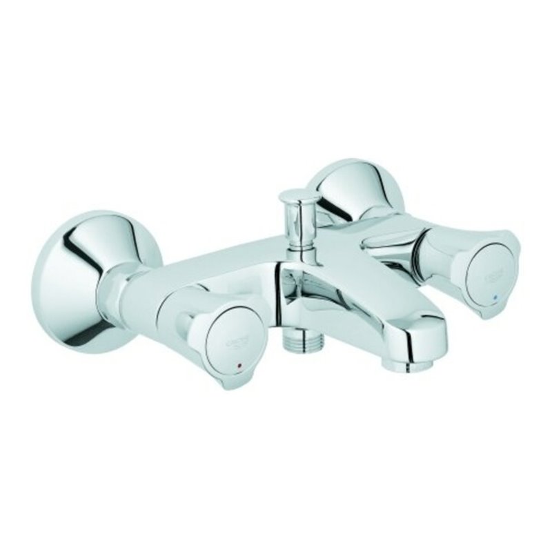 Grohe Wannen-Zweigriff-Armatur Costa 1/2', Wandmontage, chrom