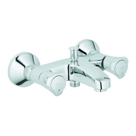 Grohe Wannen-Zweigriff-Armatur Costa 1/2', Wandmontage, chrom