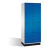 C+P Fächerschrank Cambio auf Sockel 8 Fächer Front Enzianblau Korpus Lichtgrau