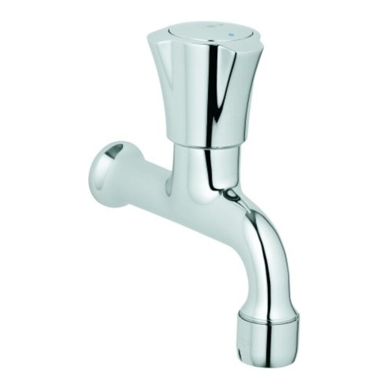 Grohe Auslaufventil Costa chrom, Markierung blau, Wandmontage