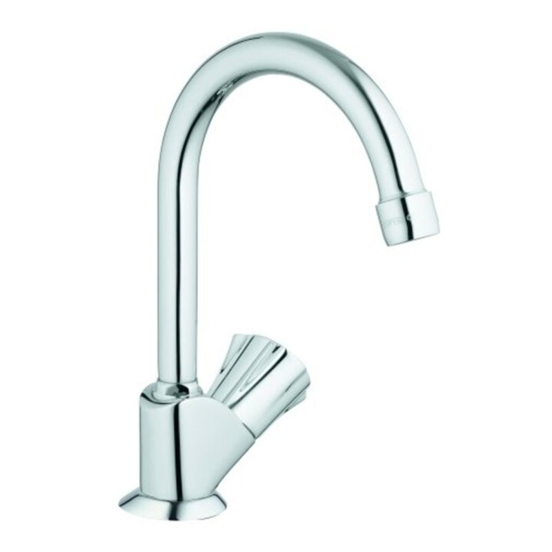Grohe Standventil Costa chr, schwenkb. Rohrausl, Markierung blau