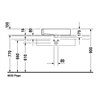 Duravit Aufsatzbecken Vero 59,5x46,5cm, geschli., m HL, ÜL, HLB, we