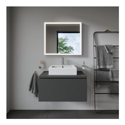 Duravit Möbelwaschtisch Vero 50x47cm, we, geschli., m HL, ÜL, HLB