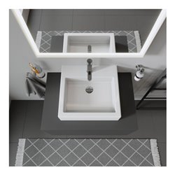 Duravit Möbelwaschtisch Vero 50x47cm, we, geschli., m HL, ÜL, HLB