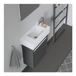 Duravit Möbel-Handwaschbecken Vero 50x25cm, m ÜL, HLB, HL rechts, weiß