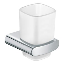 Keuco Glashalter Elegance mit Echtkristallglas mattiert, verchromt