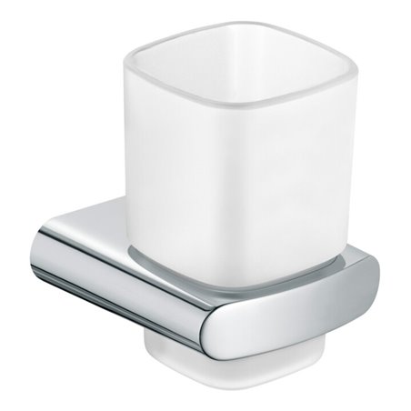 Keuco Glashalter Elegance mit Echtkristallglas mattiert, verchromt