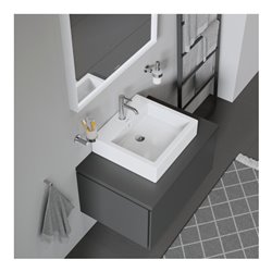 Duravit Aufsatzbecken Vero 50x47cm, geschli., m HL, ÜL, HLB, weiß