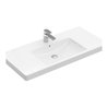 V&B Möbelwaschtisch Subway 2.0 80x47cm, weiß, mit Hahnloch, Überlauf