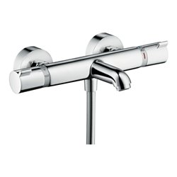 hansgrohe Wannen-Thermostat Ecostat Comfort 305x188mm, AP, 2 Verb, Ausl. 177mm, chr