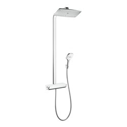 hansgrohe Showerpipe Raindance E mit Thermostat, 1jet, weiß/chrom