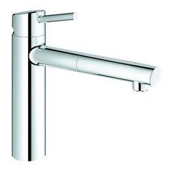 Grohe Spültisch-Einhebelmischer Concetto 1/2', ND, mittelh Ausl, ausz LamiBr, chr