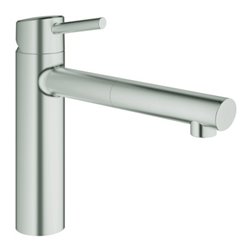 Grohe Spültisch-Einhebelmischer Concetto sst, herausz. Mouss., mittelh. Ausl.