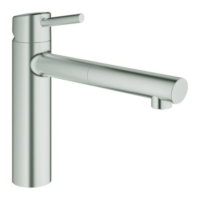 Grohe Spültisch-Einhebelmischer Concetto sst, herausz. Mouss., mittelh. Ausl.