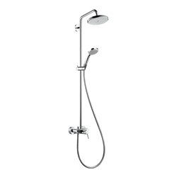 hansgrohe Showerpipe Croma 220 mit Einhebelmischer, 1jet, chrom
