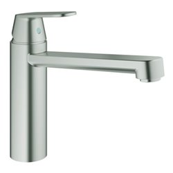 Grohe Spültisch-Einhebelmischer Eurosmart Cosmopolitan supersteel, mittelhoher Auslauf