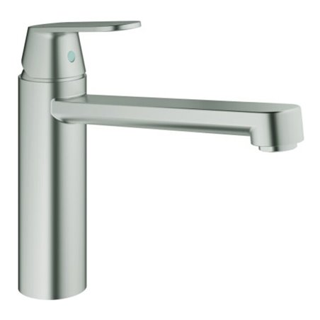 Grohe Spültisch-Einhebelmischer Eurosmart Cosmopolitan supersteel, mittelhoher Auslauf