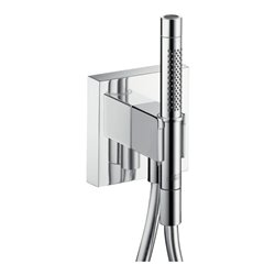 hansgrohe Portereinh Axor Starck Organic m Stabhandbrause 2jet, Schlauch, 120x120mm, chr