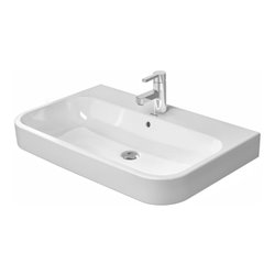 Duravit Möbelwaschtisch Happy D.2 80x50,5cm, we, m HL, ÜL, Hahnlochbank