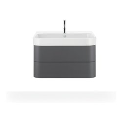Duravit Möbelwaschtisch Happy D.2 80x50,5cm, we, m HL, ÜL, Hahnlochbank