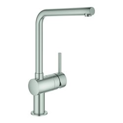 Grohe Spültisch-Einhebelmischer Minta supersteel, schwenkbarer L-Auslauf