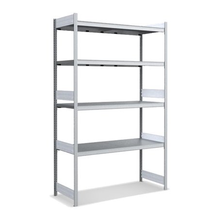 Bito Großfachregal Grundfeld Set, 350kg, Fachboden, glanzverzinkt