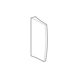 Geberit Urinal-Trennwand weiß, 10x70x40cm, mit Befestigung