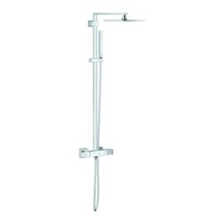 Grohe Duschsystem Euphoria Cube 230 chrom, mit AP-Thermostat, Ausladung 40cm