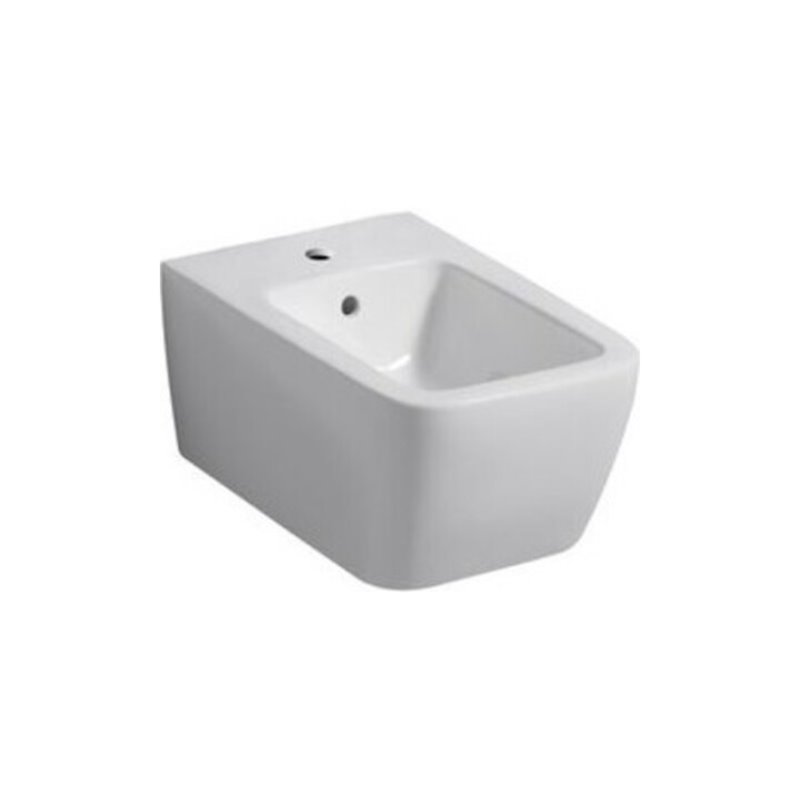 Geberit Wand-Bidet iCon Square geschlossene Form, mit Überlauf, weiß