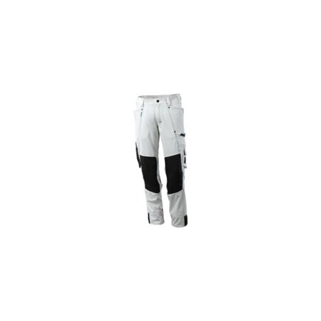 Mascot Hose mit Knietaschen, Stretchstoff Hose weiss