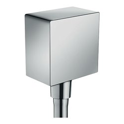 hansgrohe Wandanschluss Fixfit Square mit Rückflussverhinderer, chrom
