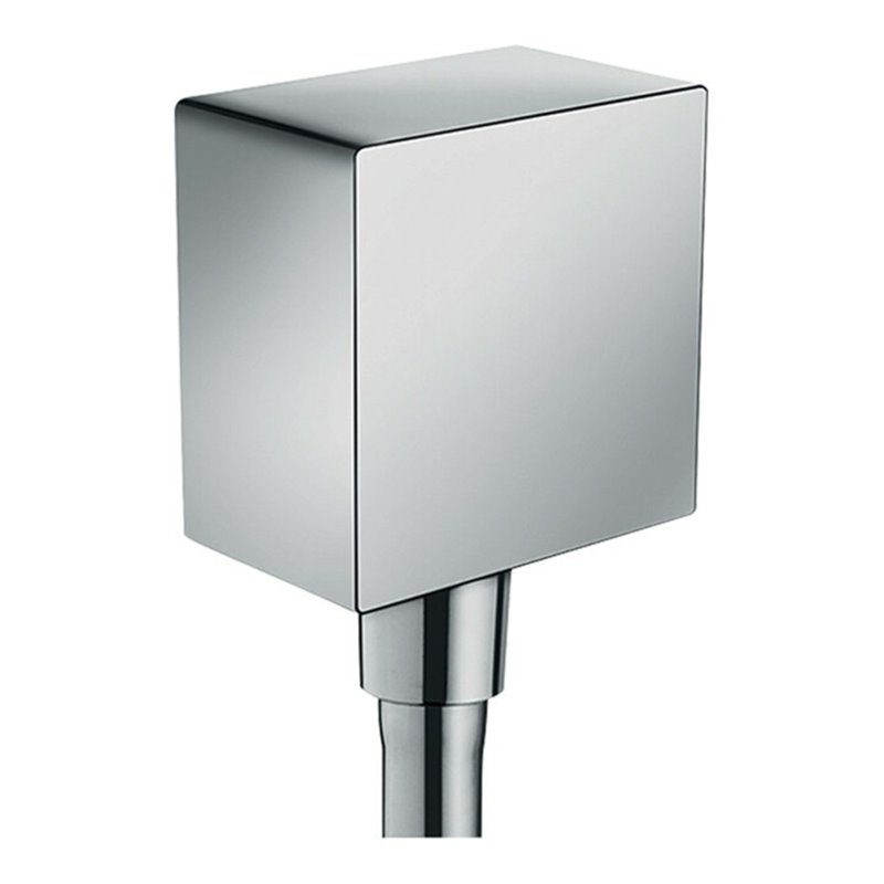 hansgrohe Wandanschluss Fixfit Square mit Rückflussverhinderer, chrom