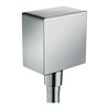 hansgrohe Wandanschluss Fixfit Square mit Rückflussverhinderer, chrom