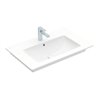 V&B Möbelwaschtisch VENTICELLO 80x50cm, m Hahnloch, mit Überlauf, weiß