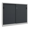 Pavoy Schiebetürenschrank, 1200x1500x600 mm, 4 Böden verzinkt, RAL 7035/7016