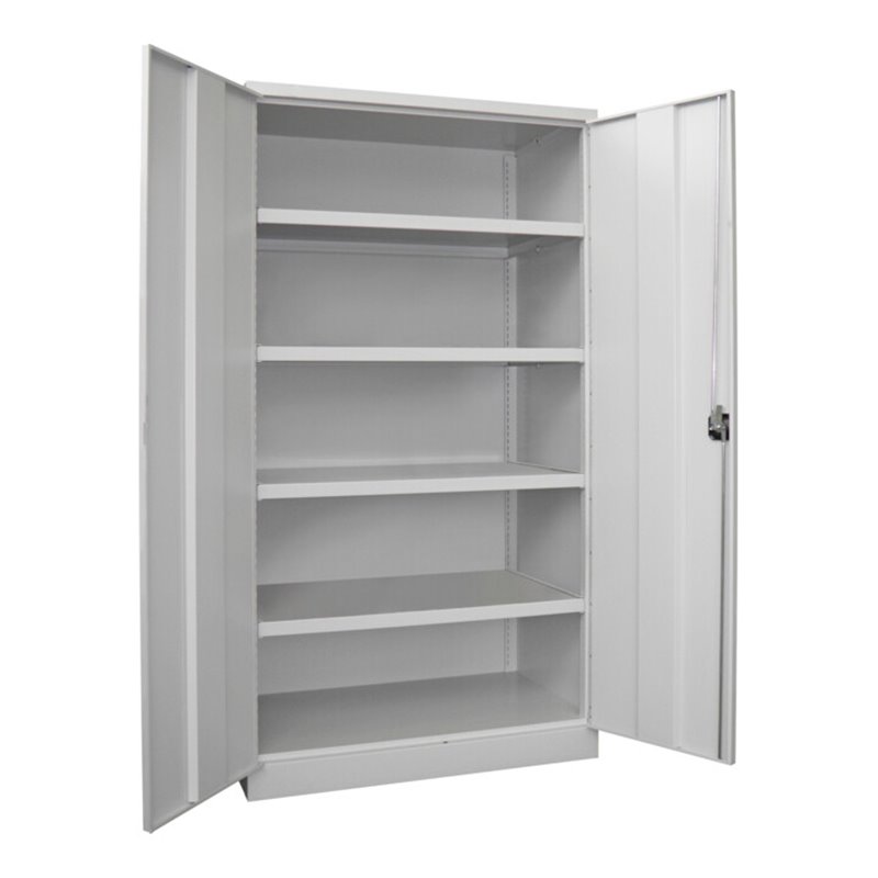 Pavoy Schwerlastschrank 1950x1040x630, 4 Fachböden a 120 kg Traglast, RAL 7035