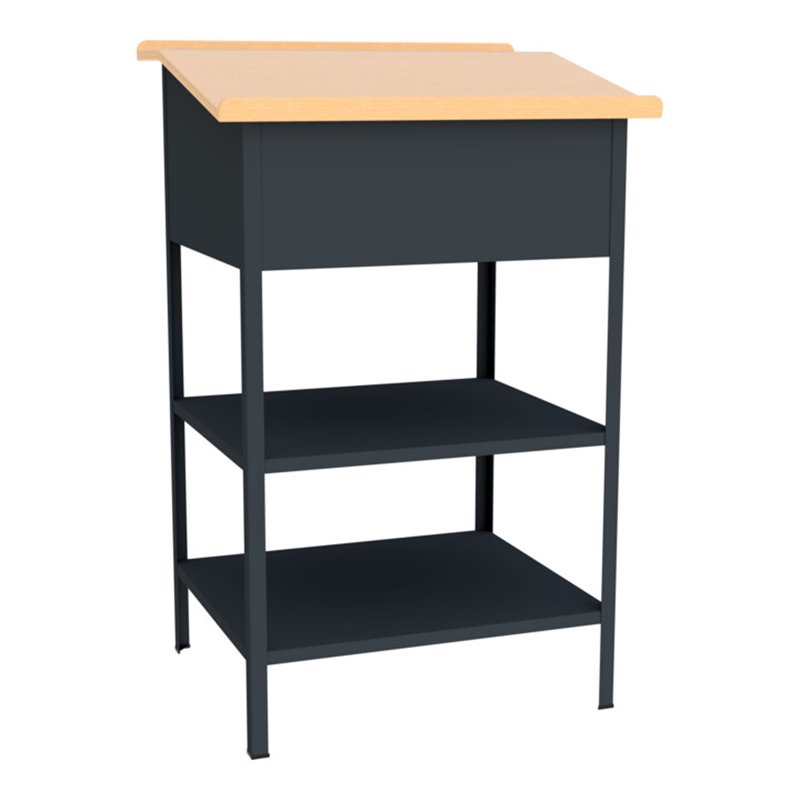 Pavoy Stehpult offen, 1200x700x600 mm, RAL 7016