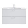 Duravit Möbelwaschtisch Me by Starck 83x49cm, we, m HL, ÜL, Hahnlochbank