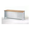 Pavoy Werkbank, 2000x700x900 mm, 2 Schubladenblöcke, 1 Schrank, RAL 7035