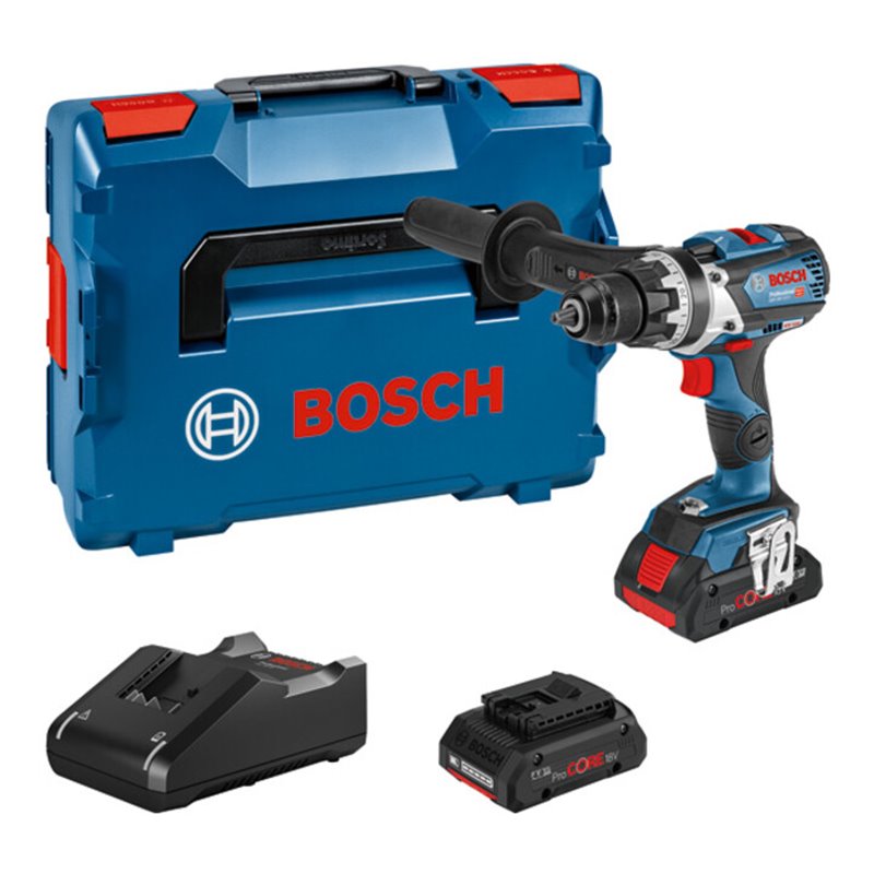 Bosch Akku-Bohrschrauber GSR 18V-110 C, 2 x Akku ProCORE18V, Schnellladegerät, L-BOXX