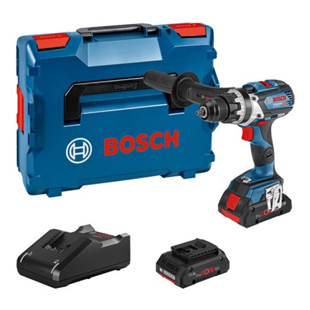 Bosch Akku-Bohrschrauber GSR 18V-110 C, 2 x Akku ProCORE18V, Schnellladegerät, L-BOXX