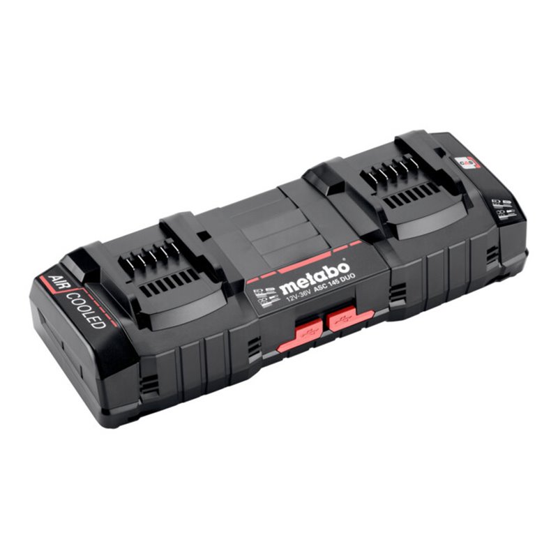 Metabo Doppel-Schnellladegerät ASC 145 DUO , 12-36 V, 'AIR COOLED', EU