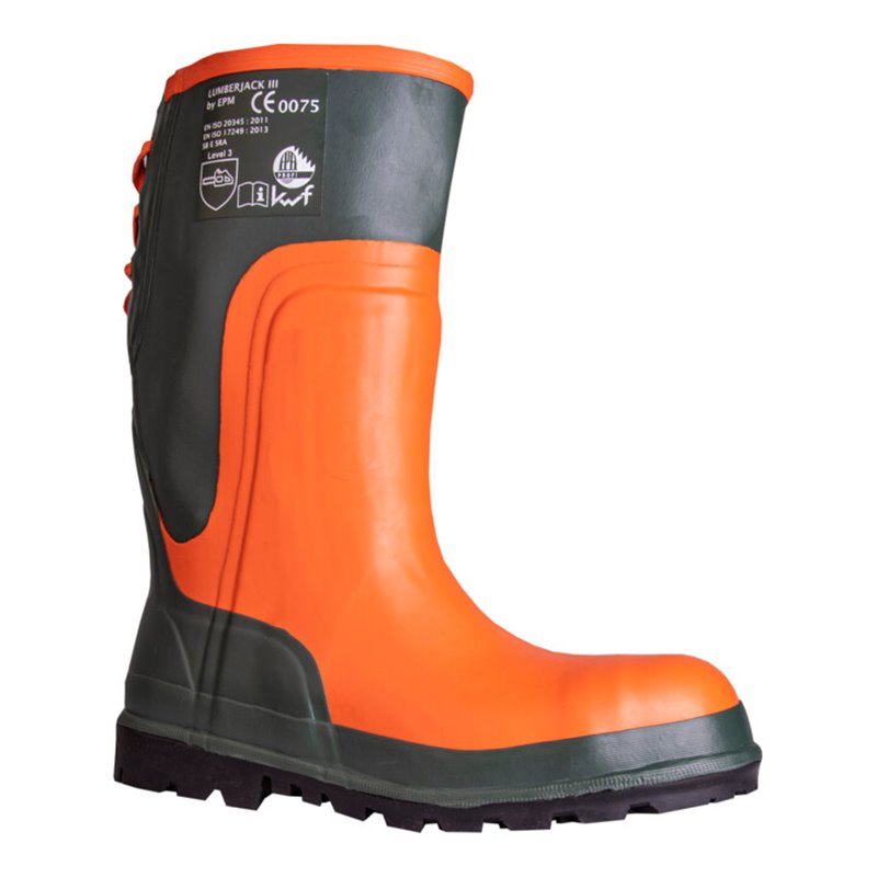 Hase Lumberjack Forstgummistiefel aus Naturkautschuk Größe 48