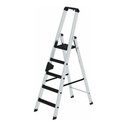 MUNK Aluminium -Stehleiter 250kg einseitig clip-step R13 5 St.