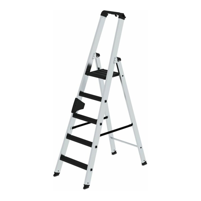 MUNK Aluminium -Stehleiter 250kg einseitig clip-step R13 5 St.