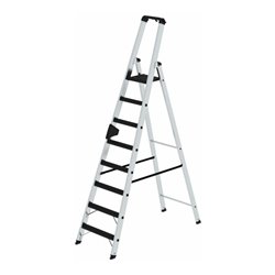 MUNK Aluminium -Stehleiter 250kg einseitig clip-step R13 8 St.