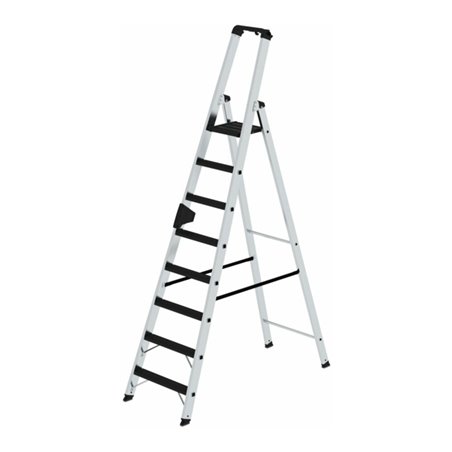 MUNK Aluminium -Stehleiter 250kg einseitig clip-step R13 8 St.
